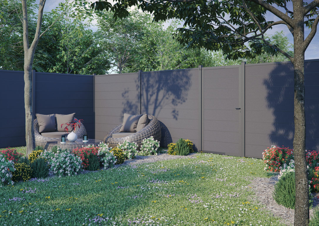 Ambiente mit GOTLAND-Serie WPC-Steckzaunsystem