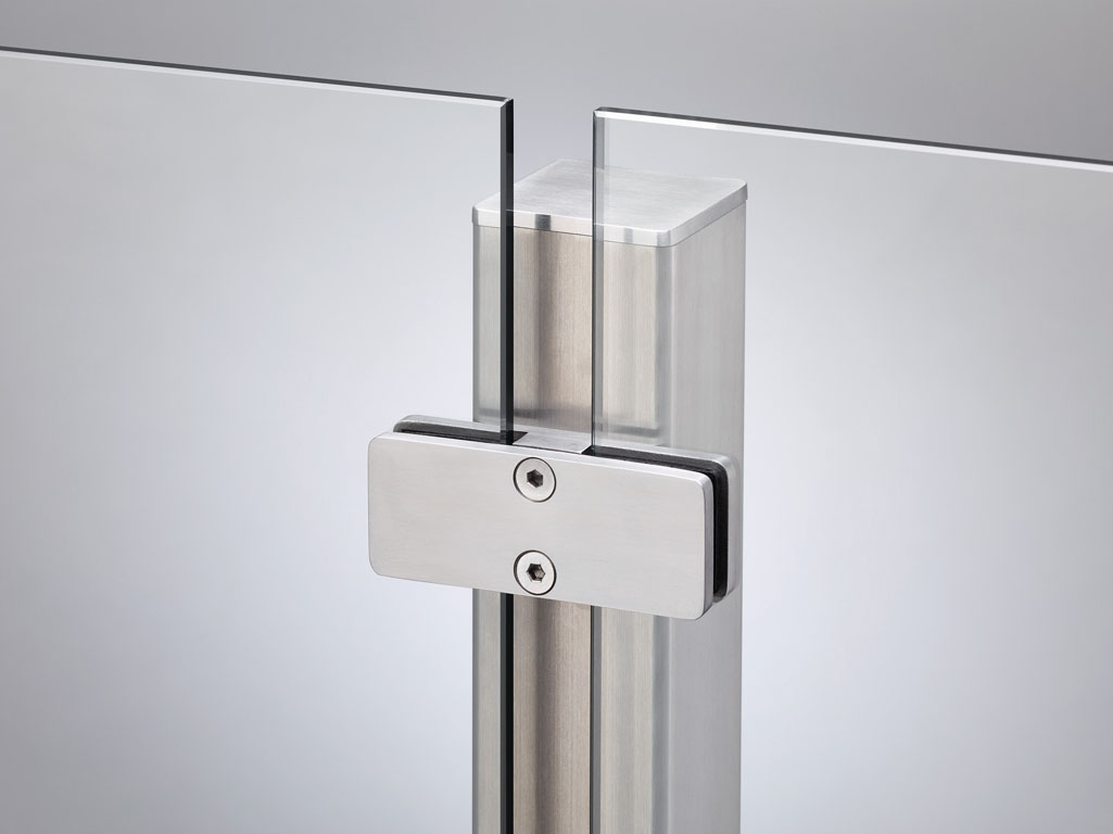 VETRO Mittelpfosten V4A VETRO Mittelpfosten V4A aus Edelstahl Farbe silber
