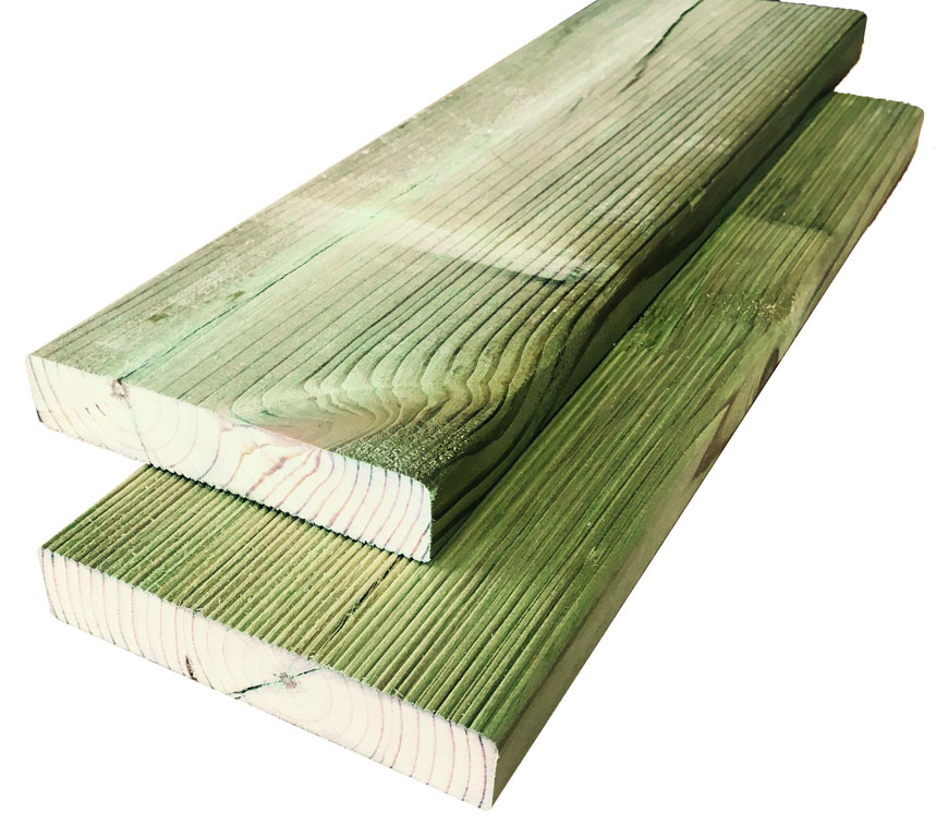 Konstruktionsholz Konstruktionsholz aus Kiefer/Fichte Farbe grün