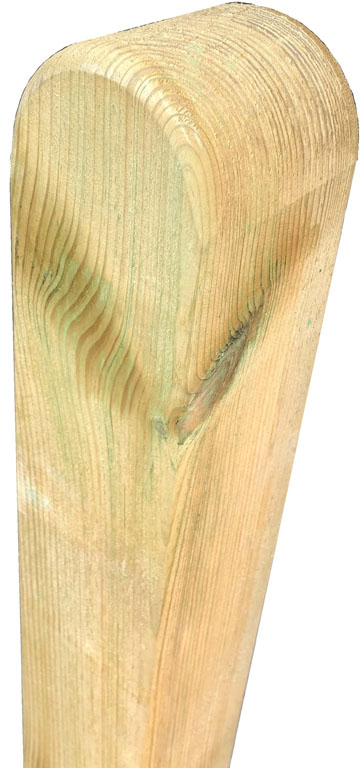 Pfosten Kopf gerundet Pfosten Kopf gerundet aus Kiefer/Fichte Farbe grün