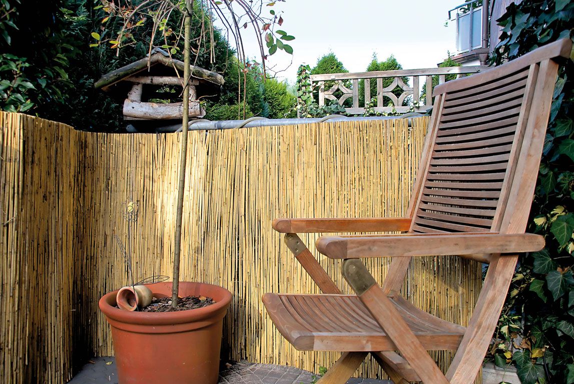 Ambiente mit SYLT Schilfrohrmatte 