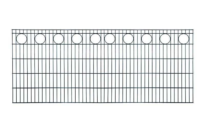 RONDO Schmuckzaun RAL 7016 anthrazit RONDO Schmuckzaun RAL 7016 anthrazit aus Stahl Farbe anthrazit