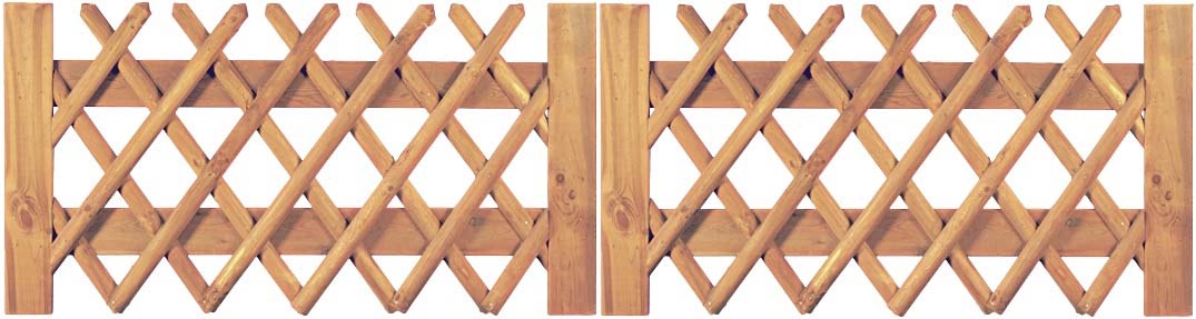 Jägerzaun Doppeltor 300 x 80 cm
