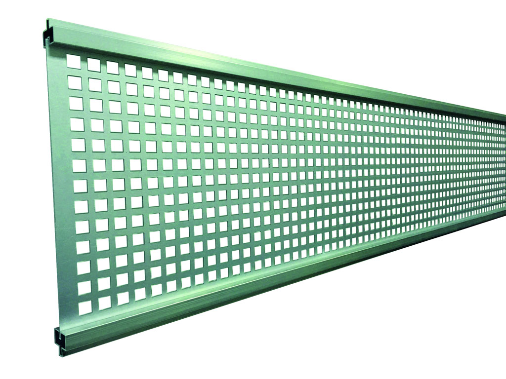 GOTLAND-Serie WPC-Steckzaunsystem GOTLAND-Serie WPC-Steckzaunsystem aus Aluminium Farbe silber
