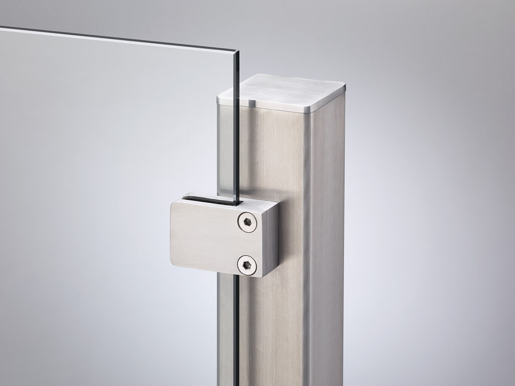 VETRO Endpfosten V4A VETRO Endpfosten V4A aus Edelstahl Farbe silber