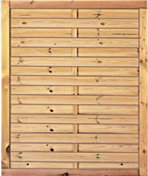 Lamellenzaun 100 x 120 cm Lamellenzaun 100 x 120 cm aus Kiefer/Fichte Farbe grün