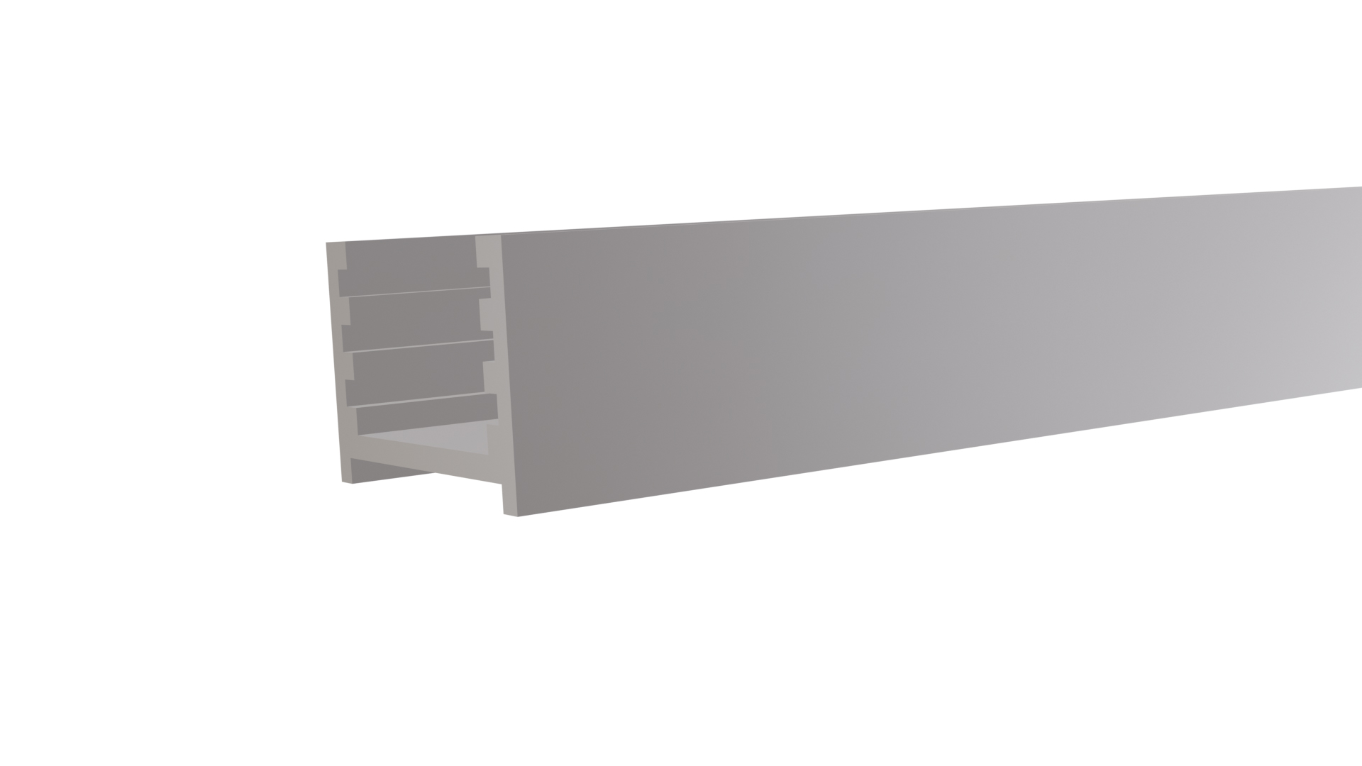 Aluminium-Wandprofil f. Steckzaunserien Aluminium-Wandprofil f. Steckzaunserien aus Aluminium Farbe anthrazit