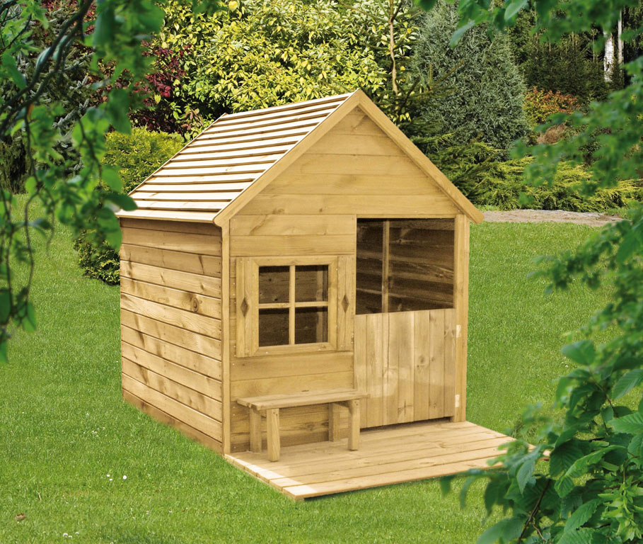 HEIDI Kinderspielhaus HEIDI Kinderspielhaus aus Fichte Farbe farbig