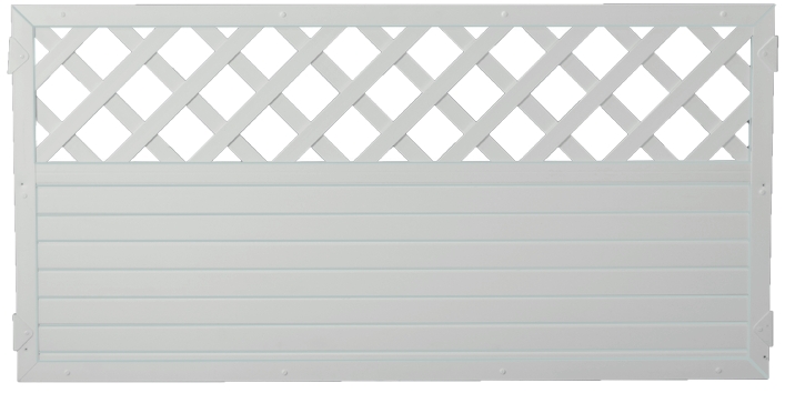 LIGHTLINE KS-Zaun Ranki LIGHTLINE KS-Zaun Ranki aus Kunststoff Farbe weiß