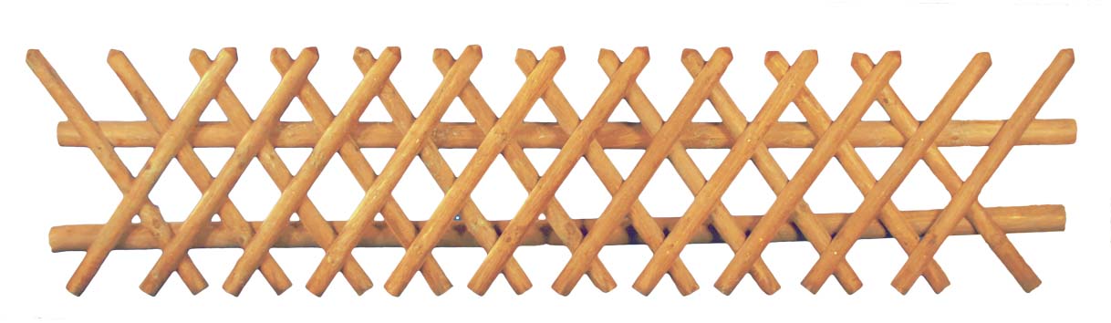 Jägerzaun 250 x 60 cm Jägerzaun 250 x 60 cm aus Kiefer/Fichte Farbe braun