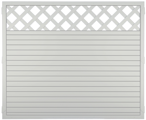 LIGHTLINE KS-Zaun Ranki LIGHTLINE KS-Zaun Ranki aus Kunststoff Farbe weiß