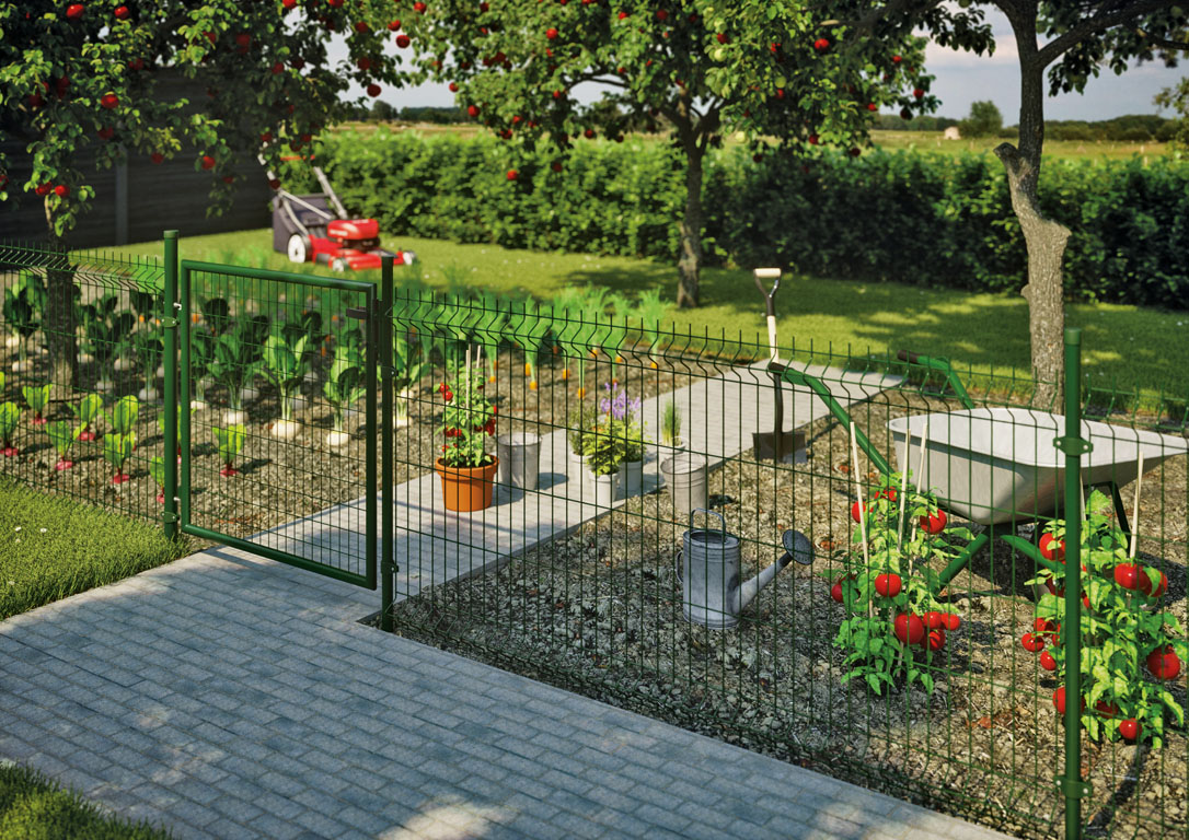 Ambiente mit STRONG Einzeltor RAL 6005 grün