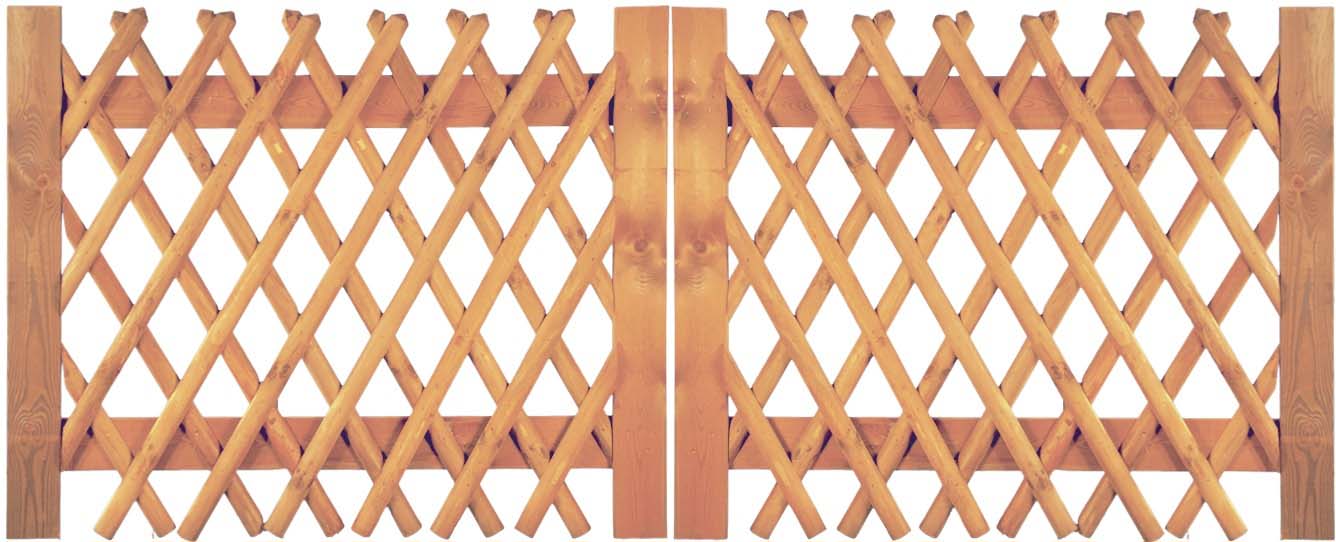 Jägerzaun Doppeltor 300 x 120 cm