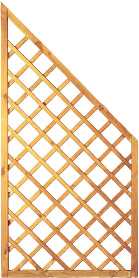 Diagonal-Rankzaun ECKE 90 x 180/90 cm Diagonal-Rankzaun ECKE 90 x 180/90 cm aus Kiefer/Fichte Farbe grün