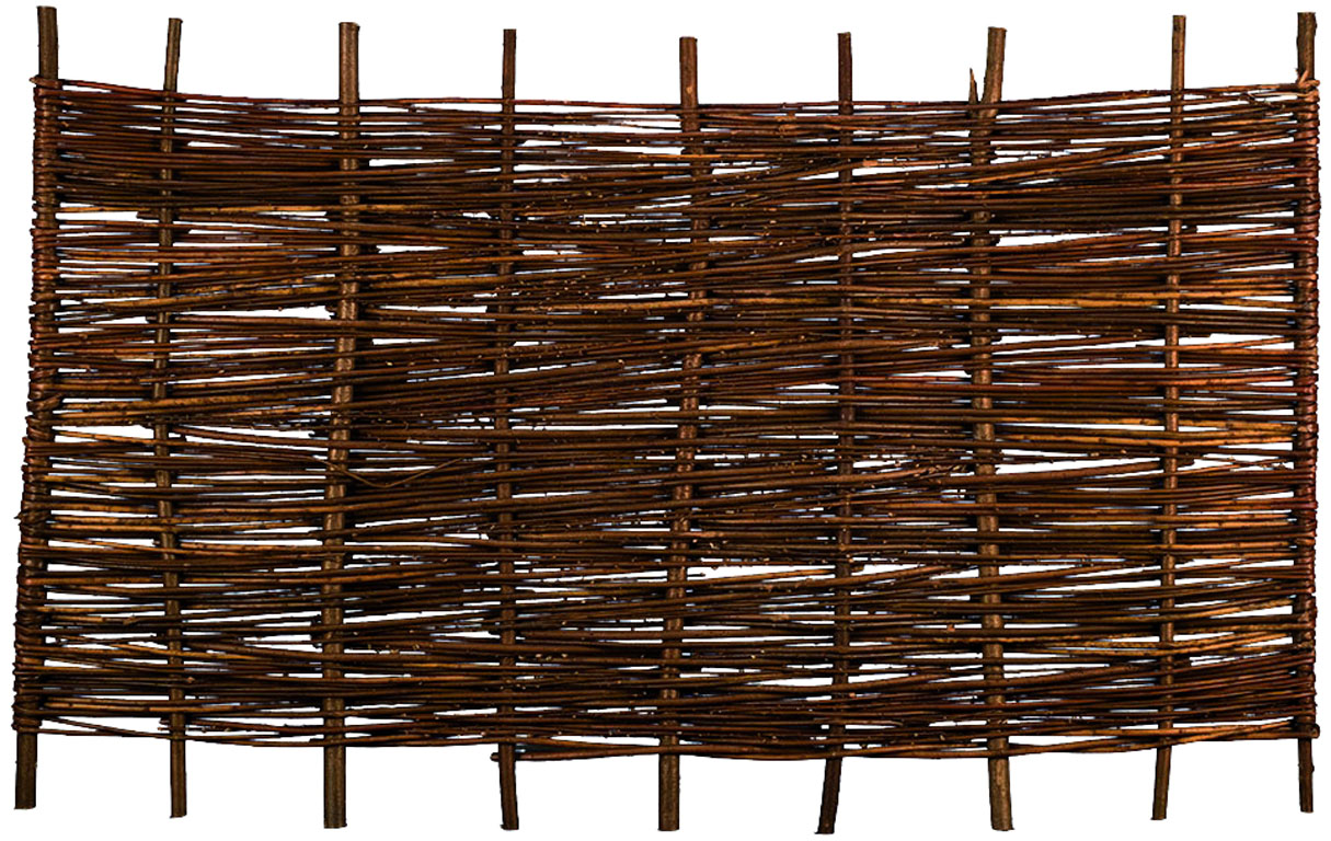 ASO Weidengeflechtzaun aus Weide Farbe natur