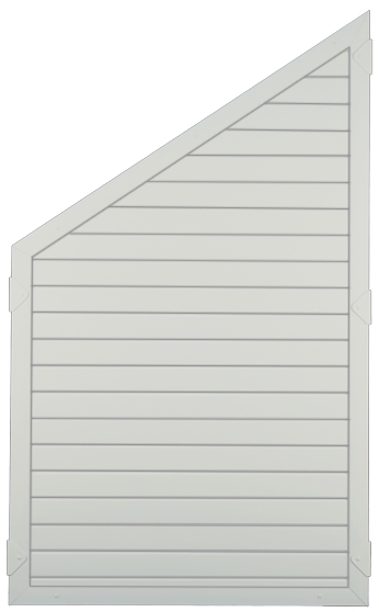 LIGHTLINE KS-Zaunelement LIGHTLINE KS-Zaunelement aus Kunststoff Farbe weiß