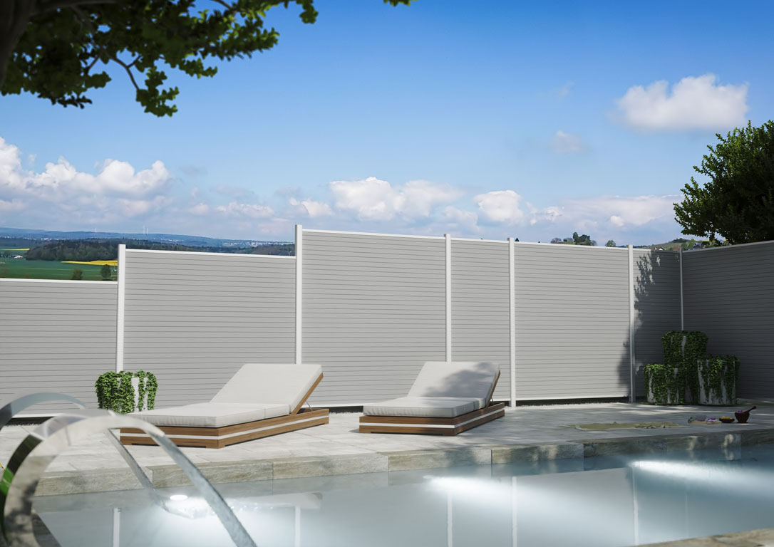 Ambiente mit DALU-Serie, WPC-Hohlkammerprofil