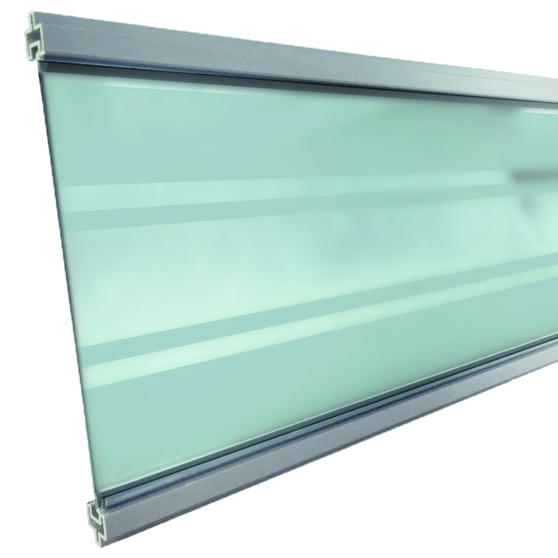 GOTLAND-Serie WPC-Steckzaunsystem GOTLAND-Serie WPC-Steckzaunsystem aus Glas Farbe silber