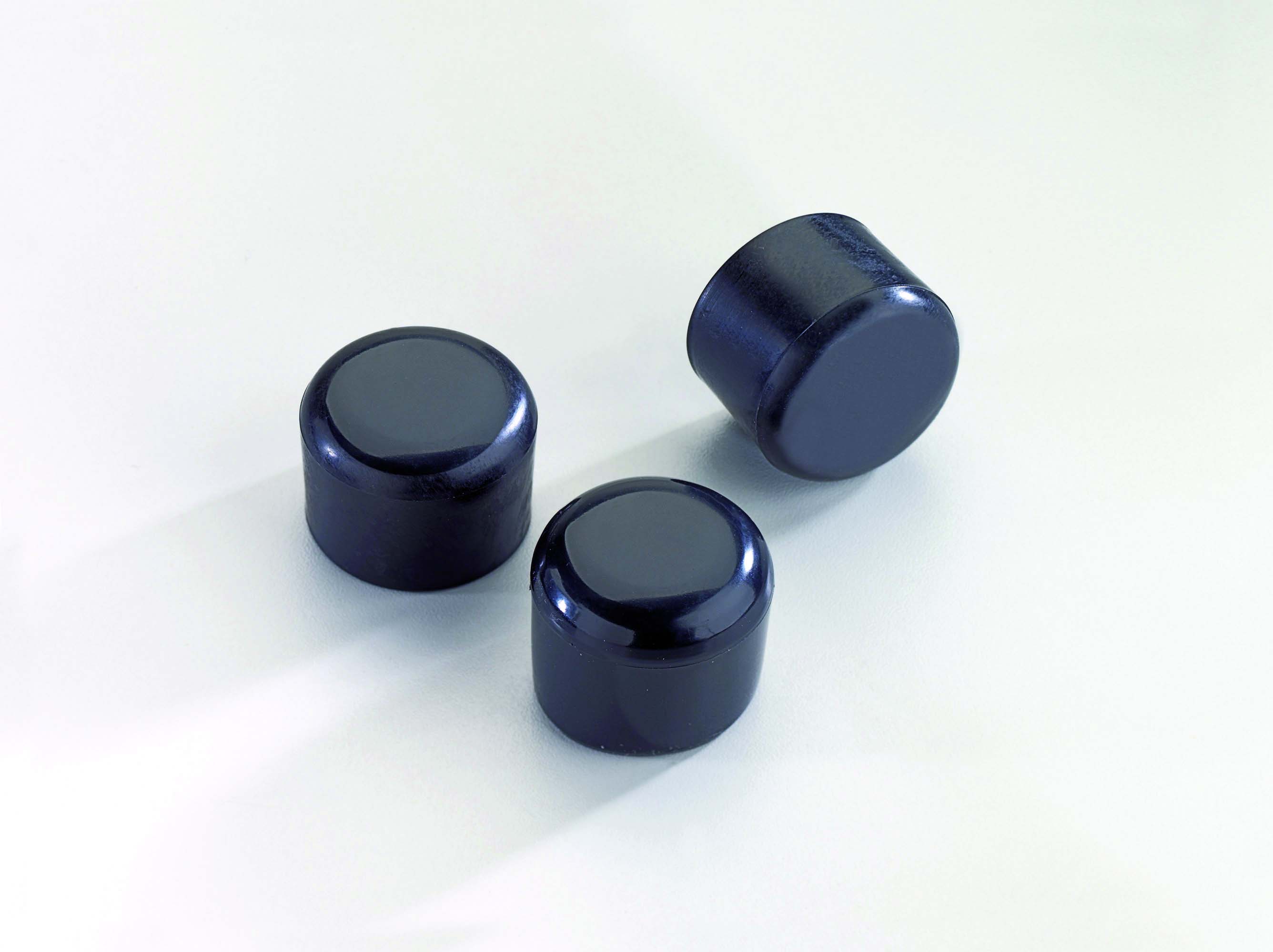 Rundrohrpfostenkappe Rundrohrpfostenkappe aus Kunststoff Farbe schwarz