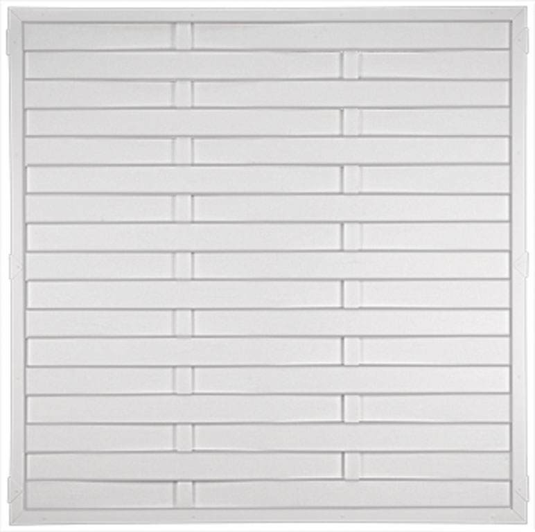 LIGHTLINE KS-LAMELLENZAUN LIGHTLINE KS-LAMELLENZAUN aus Kunststoff Farbe weiß