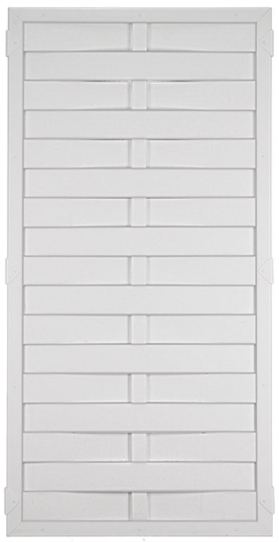 LIGHTLINE KS-LAMELLENZAUN LIGHTLINE KS-LAMELLENZAUN aus Kunststoff Farbe weiß