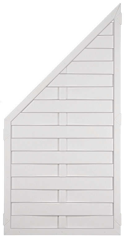 LIGHTLINE KS-LAMELLENZAUN LIGHTLINE KS-LAMELLENZAUN aus Kunststoff Farbe weiß