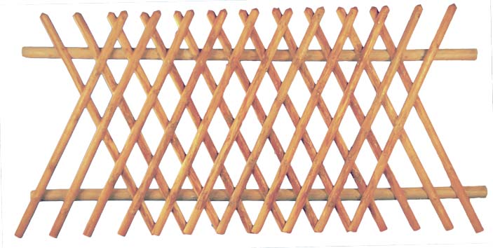 Jägerzaun 250 x 120 cm Jägerzaun 250 x 120 cm aus Kiefer/Fichte Farbe braun
