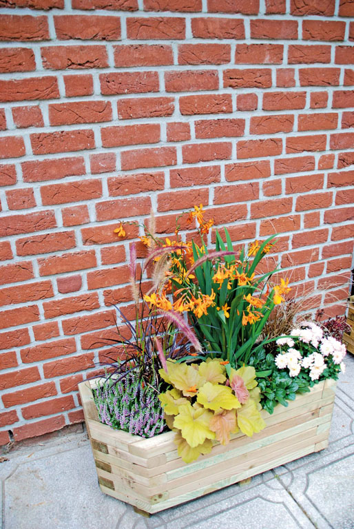 Ambiente mit FALKO Pflanzkasten, 6-eck