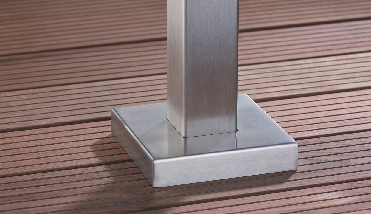 VETRO Abdeckkappen für Schraubplatte VETRO Abdeckkappen für Schraubplatte aus Edelstahl V4A Farbe silber