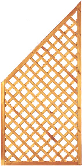 Diagonal-Rankzaun ECKE 90 x 180/90 cm Diagonal-Rankzaun ECKE 90 x 180/90 cm aus Kiefer/Fichte Farbe grün