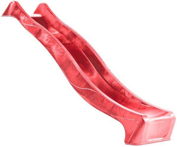 Wellenrutsche PE, rot Wellenrutsche PE, rot aus Kunststoff Farbe rot