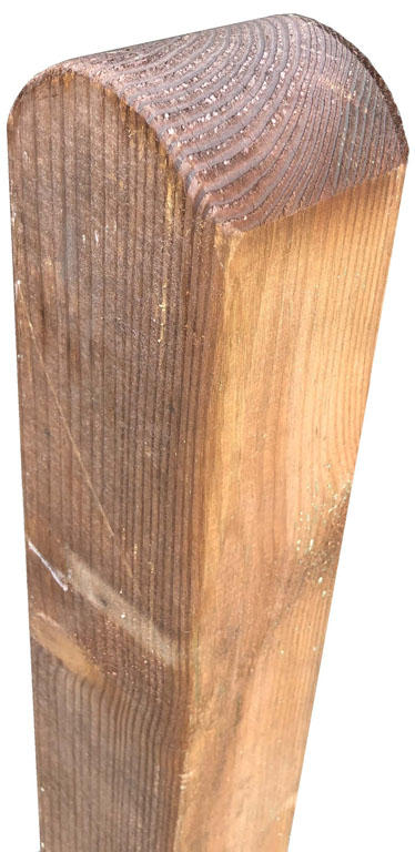 Pfosten BRAUN Kopf gerundet Pfosten BRAUN Kopf gerundet aus Kiefer/Fichte Farbe braun