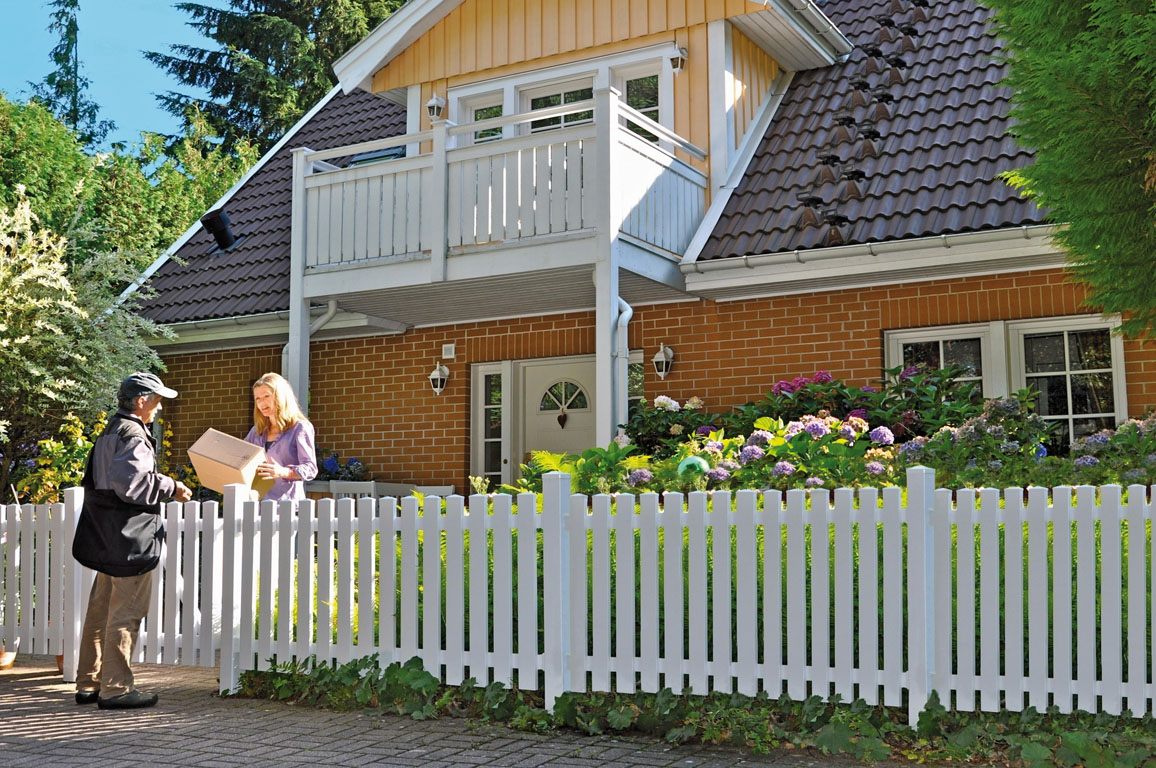 Ambiente mit LIGHTLINE Vorgarten gerade, weiß